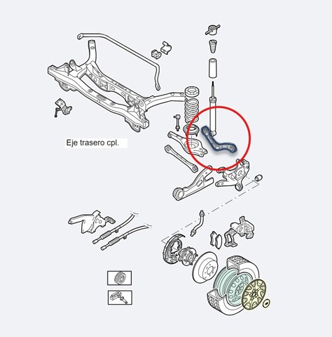 HYUNDAI 55100G4AA0 Brazo superior izquierdo de la suspensión trasera  disponible España