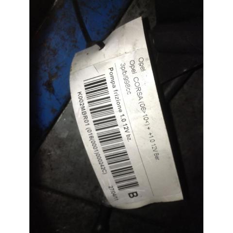 Cilindro maestro de embrague para Opel Corsa S07