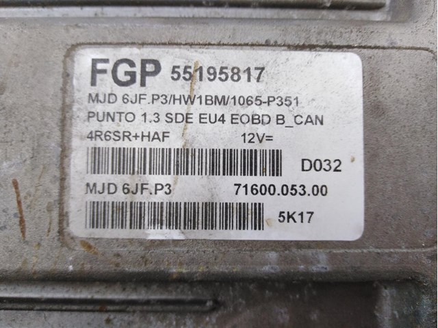 55195817 Unidad de control del motor (ECU)  comprar en Reus
