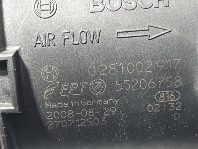 Sensor De Flujo De Aire/Medidor De Flujo (Flujo de Aire Masibo) Fiat Ducato 3 250