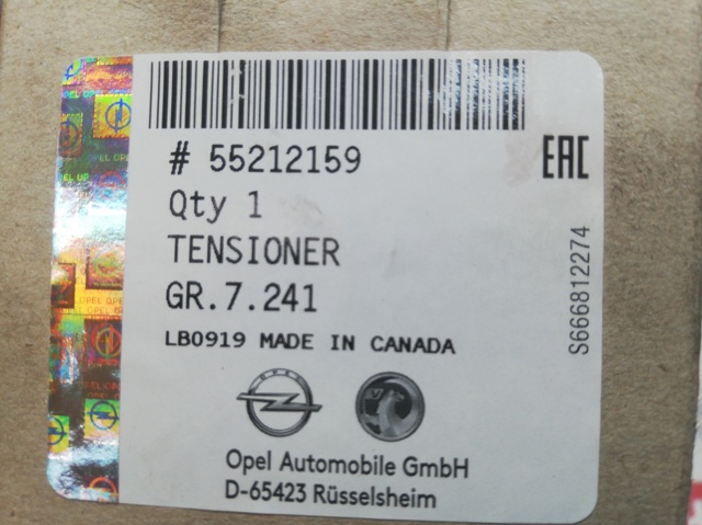 Rodillo tensor cadena Opel Astra  (L35)