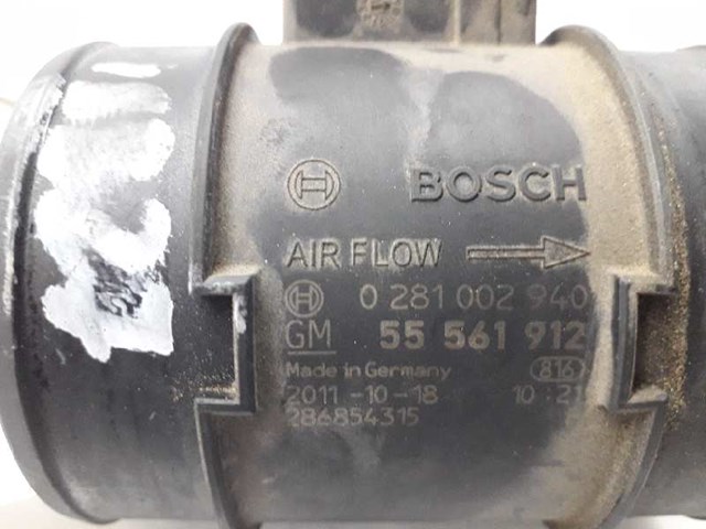 Sensor De Flujo De Aire/Medidor De Flujo (Flujo de Aire Masibo) Opel Insignia G09