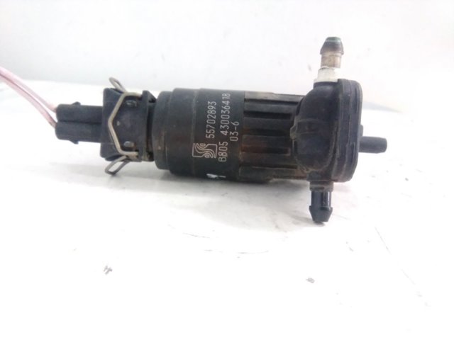 Bomba de agua de lavado, lavado de parabrisas, delantera 55702893 FIAT