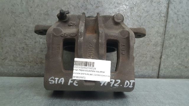 Pinza de freno, Eje delantero izquierda 581802PA70 HYUNDAI
