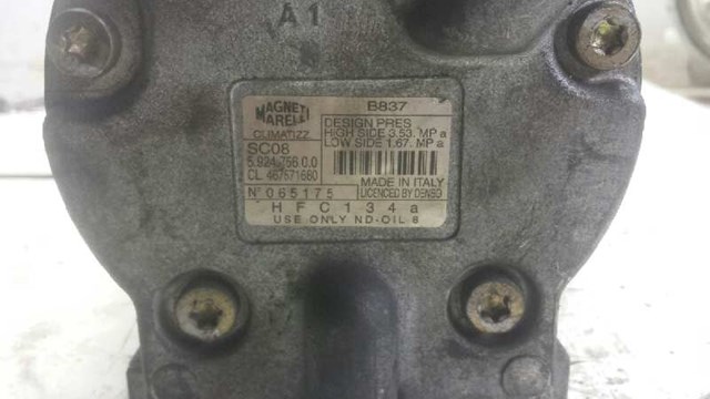 Compresor aire acondicionado para fiat punto (188_) (1999-2010) 592475600