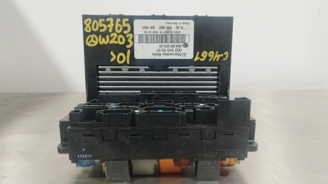 Caja reles / fusibles para mercedes-benz clase c coupé c 200 kompressor (203.745) m111955 0025459301 5DK00797320