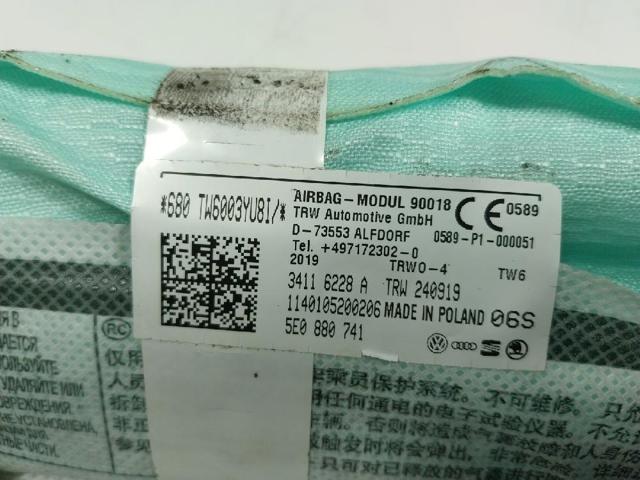 5E0880741 Airbag de cortina lateral izquierda  comprar en Zaragoza