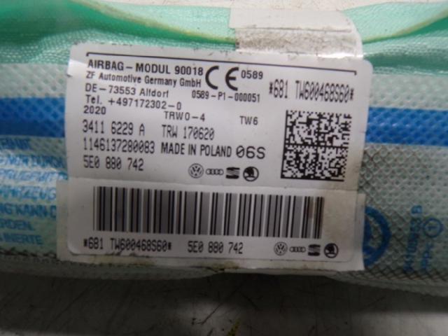 5E0880742 Airbag de cortina lateral derecha  en stock Granada