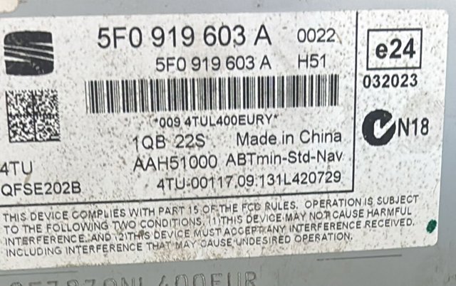 VAG 5F0919603A  en stock Terrassa