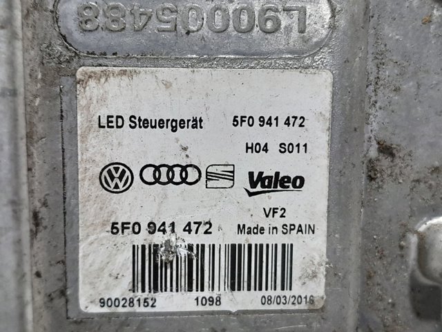 5F0941472 VAG Unidad de control de xenón  en stock Huelva