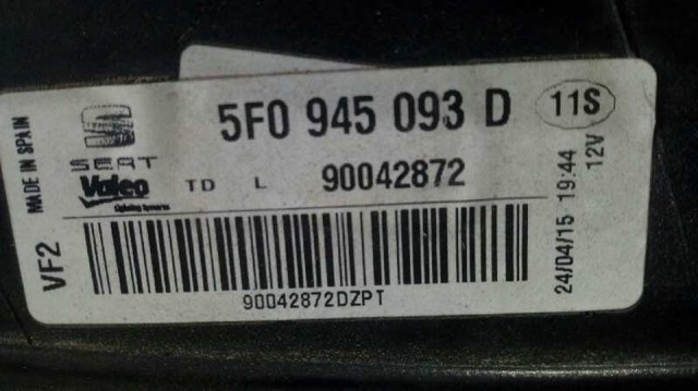 5F0945093D VAG Piloto trasero interior izquierdo  en stock Huelva