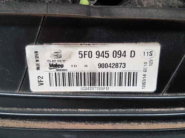 VAG 5F0945094D Piloto trasero interior derecho  disponible Valladolid