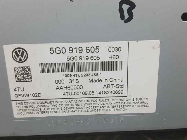 5G0919605 Radio  en stock Sabadell
