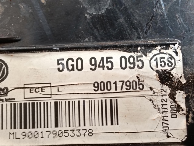 5G0945095 Piloto trasero exterior izquierdo  comprar en Zaragoza