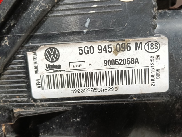 5G0945096 VAG Piloto trasero exterior derecho comprar Bilbao
