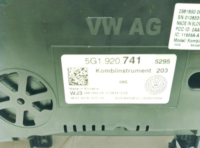5G1920741 Cuadro instrumentos comprar Almería