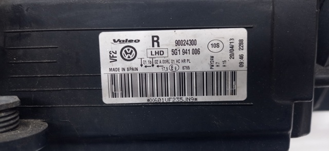 VAG 5G1941006 Faro derecho  disponible Valladolid