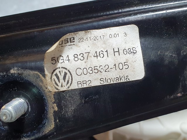 5G4837461H Mecanismo de elevalunas de la puerta delantera izquierda  comprar en Zaragoza