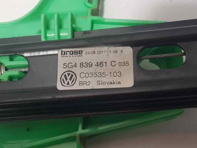 VAG 5G4839461C Mecanismo de elevalunas de la puerta trasera izquierda  en stock Terrassa