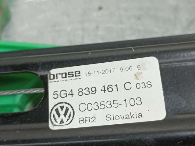 VAG 5G4839461C Mecanismo de elevalunas de la puerta trasera izquierda comprar Tarragona