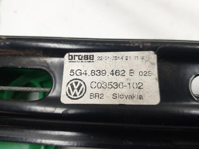 5G4839462B Mecanismo de elevalunas de la puerta trasera derecha  en stock Granada