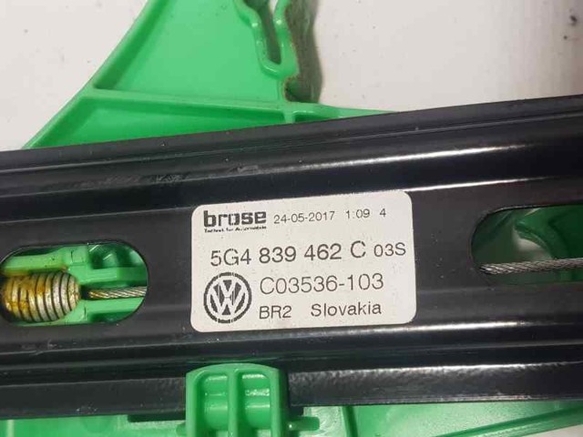VAG 5G4839462C Mecanismo de elevalunas de la puerta trasera derecha  comprar en Ponferrada