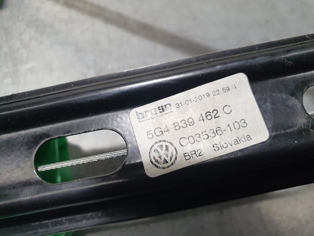 5G4839462C VAG Mecanismo de elevalunas de la puerta trasera derecha comprar Bilbao