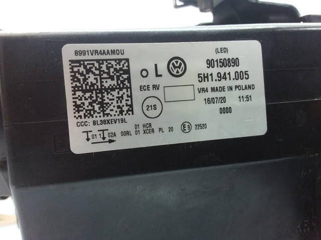 5H1941005 VAG Faro izquierdo comprar Bilbao