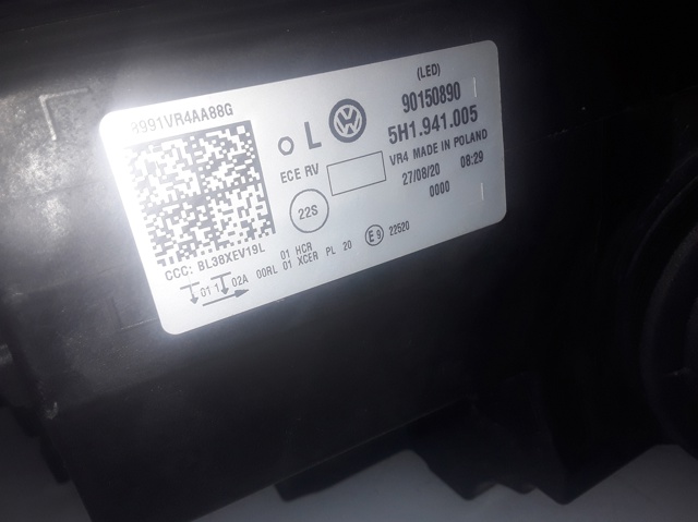 Faro izquierdo Volkswagen Golf 8 CD1, DA1