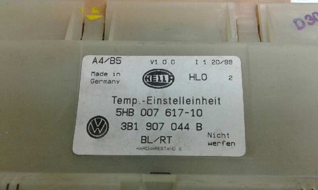 Mando climatizador para volkswagen passat 1.9 tdi ajm 5HB00761710