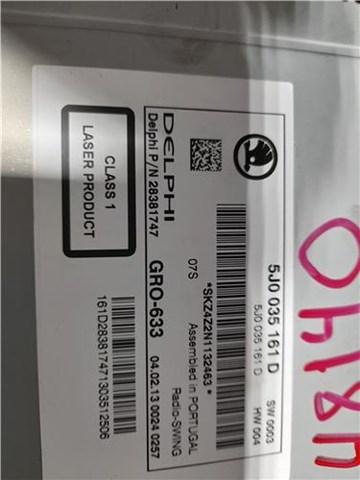 5J0035161D Radio AM/FM  disponible Málaga