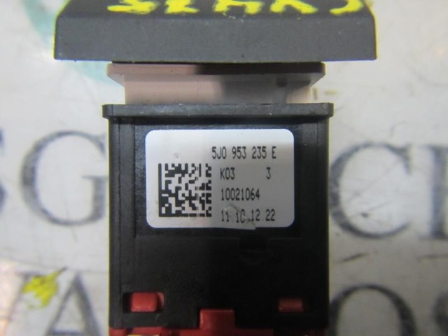 Boton de luz de emergencía para Skoda Fabia 5J5, 545