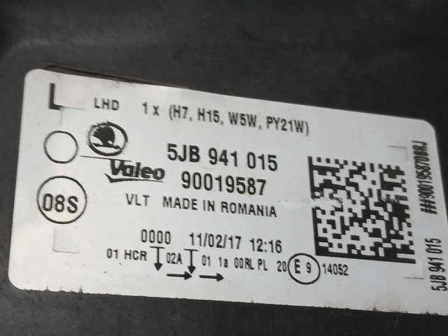 5JB941015 VAG Faro izquierdo  en stock Córdoba