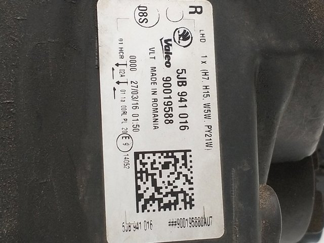 5JB941016 VAG Faro derecho  comprar en Jaén