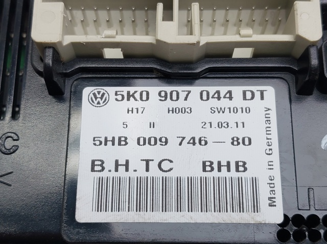 5K0907044DT VAG Unidad de control aire acondicionado  en stock Gandía