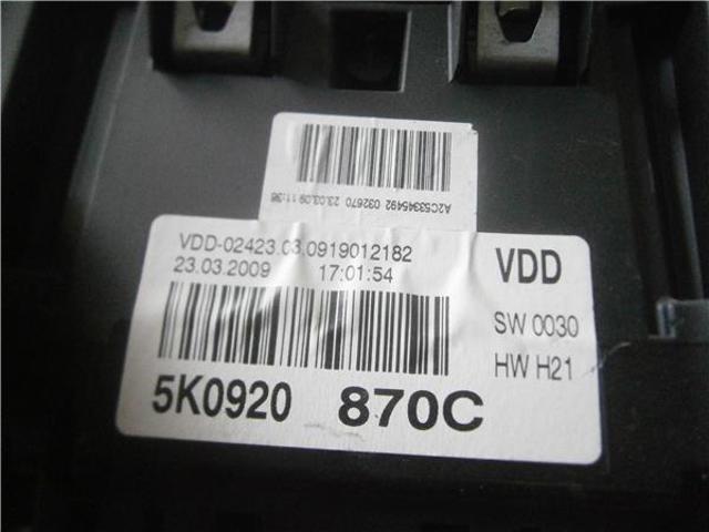 5K0920870C VAG Tablero de instrumentos  comprar en Oviedo