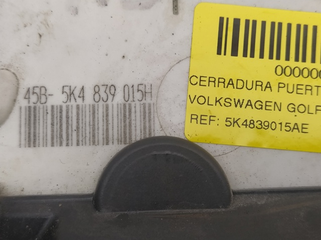5K4839015AE VAG Cerradura de puerta trasera izquierda comprar Alcalá