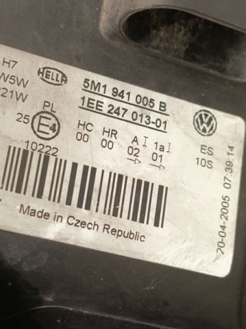 5M1941005B VAG Faro izquierdo comprar Madrid
