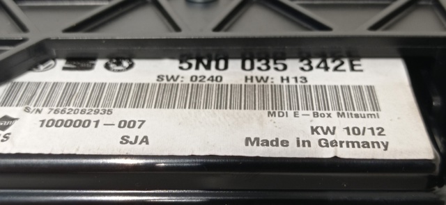 VAG 5N0035342E Unidad de control multimedia  disponible Valladolid