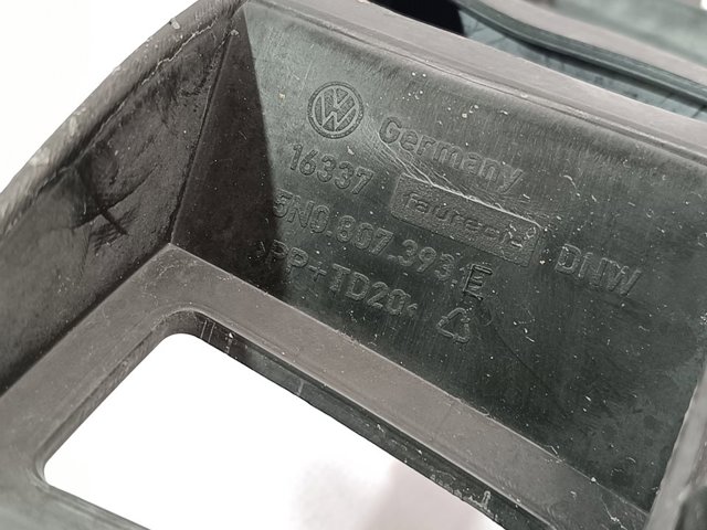 Soporte de paragolpes trasero izquierdo 5N0807393E VAG