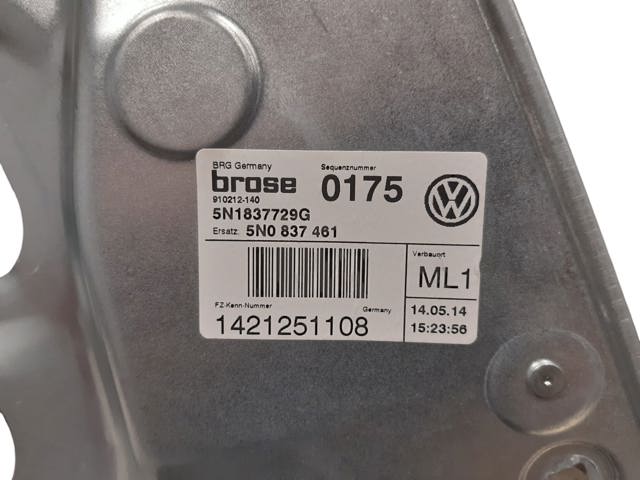 VAG 5N0837461 Mecanismo de elevalunas delantero izquierdo comprar Tarragona