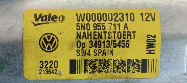 5N0955711A Motor limpiaparabrisas, trasera  en stock Granada