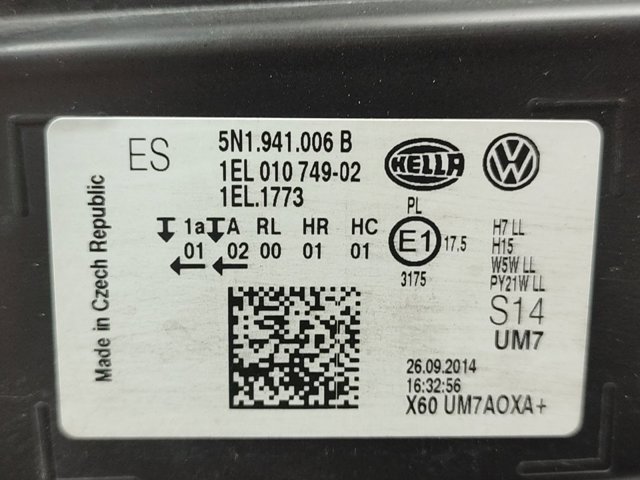 Faro derecho Volkswagen Tiguan 1 5N1, 5N2