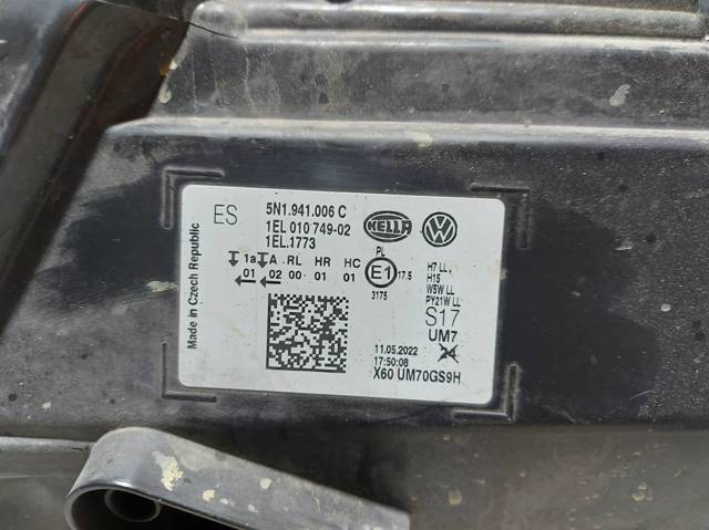 Faro derecho Volkswagen Tiguan 1 5N1, 5N2