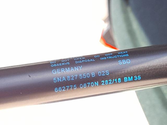 Amortiguador de maletero 5NA827550B VAG