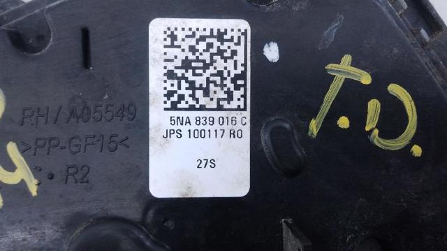 5NA839016C VAG Cerradura de la puerta trasera derecha  disponible Ourense