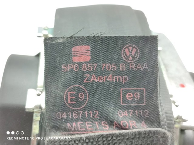 5P0857705B Cinturón de seguridad delantero izquierdo comprar Sevilla