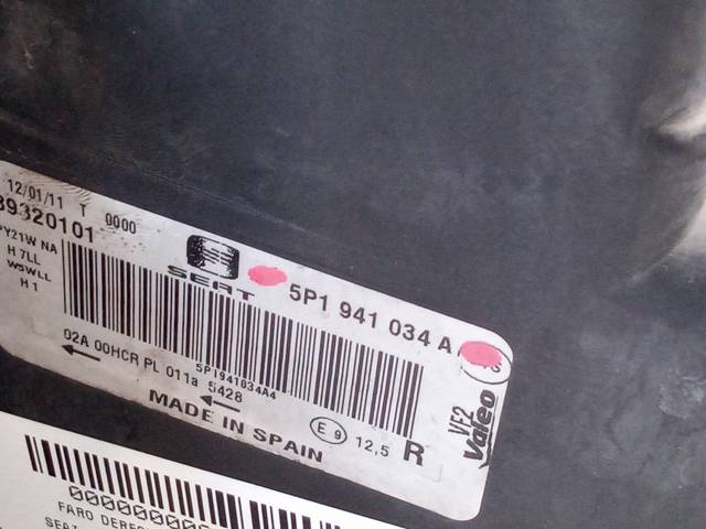 VAG 5P1941034A Faro derecho  comprar en Murcia