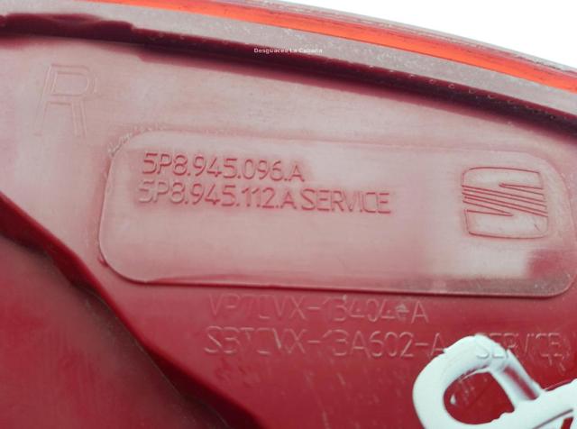 5P8945096A VAG Piloto trasero exterior derecho  en stock Gandía