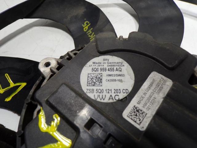 Ventilador (rodete +motor) refrigeración del motor con electromotor completo Volkswagen Tiguan 1 5N1, 5N2